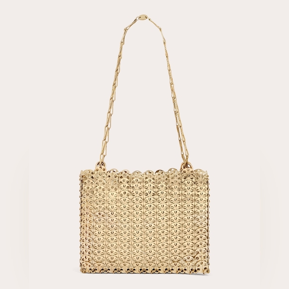 Rabanne Iconic 1969 Chainmail Shoulder Bag in light gold - Picture 2 of 12